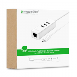 Cáp chuyển USB Type C to Lan + USB HUB Ugreen 20792