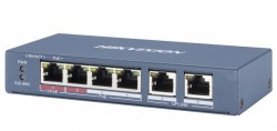Switch mạng 4 cổng PoE , 2 cổng uplink 10/100Mbps Hikvision DS-3E0106P-E/M