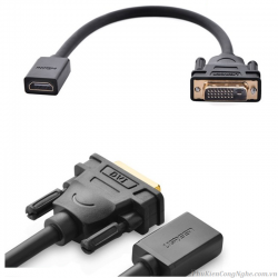 Cáp chuyển đổi DVI 24+1 to HDMI Ugreen 20118 chính hãng