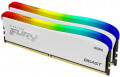 Ram Desktop Kingston Fury Beast White RGB (KF432C16BWAK2/16) 16GB (2x8GB) DDR4 3200Mhz
