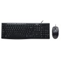 Bộ bàn phím chuột Logitech MK200 (USB, Có dây)