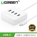 Cáp TYPE C to 4 cổng USB 3.0 DC 5V  Ugreen 30316