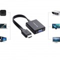 Cáp chuyển đổi HDMI to VGA Audio ( Đen ) Ugreen 40248