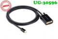 Cáp chuyển đổi Mini Displayport to VGA Ugreen 30596 dài 1,5m (Màu Đen)