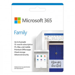Phần mềm Microsoft 365 Family English APAC EM Subscr 1YR Medialess P8 (6GQ-01555)