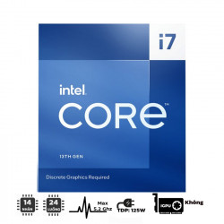 CPU Intel Core i7-13700 (up to 5.2Ghz, 16 nhân 24 luồng, 30MB Cache, 65W) - Socket Intel LGA 1700/Raptor Lake)