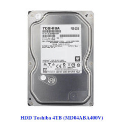 Ổ cứng HDD Toshiba 4TB 3.5 inch 7200RPM SATA3 6GB/s, 64MB Cache - (MD04ABA400V)