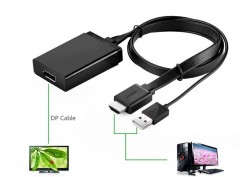 Cáp chuyển HDMI + USB to DISPLAY PORT converter hỗ trợ 4K*2K ( 50cm ) Ugreen 40238
