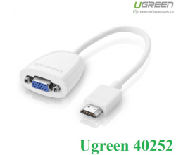 Cáp chuyển đổi HDMI to VGA ( không Audio )chính hãng Ugreen 40252 cao cấp