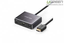 Bộ chuyển đổi HDMI ra HDMI hỗ trợ cổng âm thanh 3.5 và Cổng quang học  5.1 SPDIF Ugreen 40281