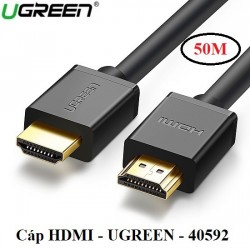 Cáp HDMI 1.4 dài 50M hỗ trợ Ethernet + 4k 2k HDMI chính hãng Ugreen 40592 (Chip Khuếch Đại)