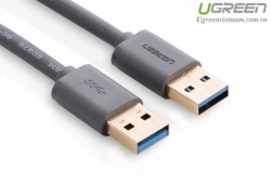 Cáp USB 3.0 hai đầu đực dài 0,5m chính hãng Ugreen 10369 cao cấp