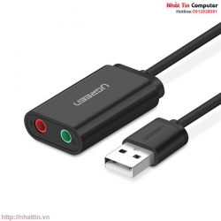 Card sound USB 2.0 to 3.5mm chính hãng Ugreen UG-30724 cao cấp